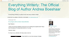 Desktop Screenshot of everythingwriterly.blogspot.com