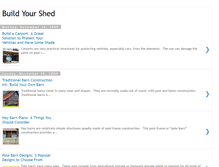 Tablet Screenshot of build-your-shed.blogspot.com