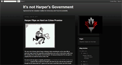 Desktop Screenshot of itsnotharpersgovernment.blogspot.com