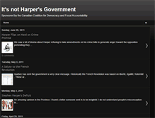 Tablet Screenshot of itsnotharpersgovernment.blogspot.com