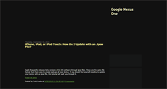 Desktop Screenshot of googlenexusoneguide.blogspot.com