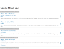 Tablet Screenshot of googlenexusoneguide.blogspot.com