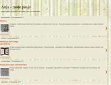 Tablet Screenshot of anja-mojepasje.blogspot.com