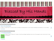 Tablet Screenshot of blessedbyhishands.blogspot.com
