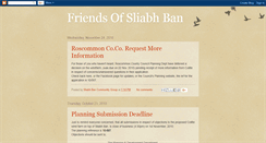 Desktop Screenshot of friendsofsliabhban.blogspot.com