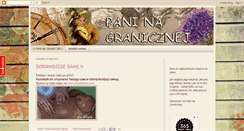 Desktop Screenshot of pani-na-granicznej.blogspot.com