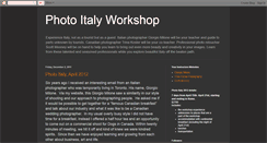 Desktop Screenshot of photoitalyworkshop.blogspot.com