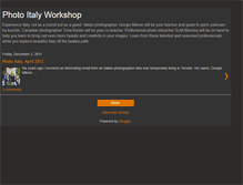 Tablet Screenshot of photoitalyworkshop.blogspot.com