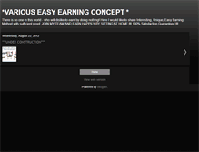 Tablet Screenshot of easy-earning-concepts.blogspot.com