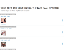 Tablet Screenshot of feet-hands-face.blogspot.com