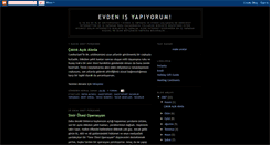 Desktop Screenshot of evdenisyapiyorum.blogspot.com