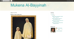 Desktop Screenshot of mukena-albayyinah.blogspot.com