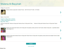 Tablet Screenshot of mukena-albayyinah.blogspot.com