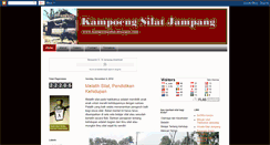 Desktop Screenshot of kampoengsilat.blogspot.com