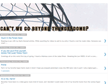 Tablet Screenshot of cantwegobeyondthunderdome.blogspot.com