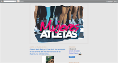 Desktop Screenshot of mujeresatletas.blogspot.com