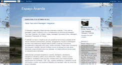 Desktop Screenshot of anandaespaco.blogspot.com