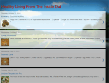 Tablet Screenshot of healthylivingfromtheinsideout.blogspot.com