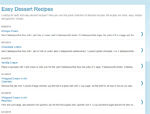 Tablet Screenshot of easy-dessertrecipes.blogspot.com