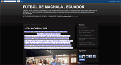 Desktop Screenshot of futbolmachala.blogspot.com