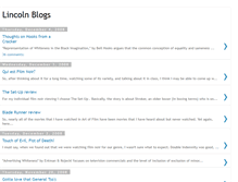 Tablet Screenshot of lincolnblogsarefun.blogspot.com