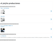 Tablet Screenshot of elpiojitoproducciones.blogspot.com