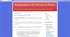 Desktop Screenshot of jurisprudencebrevets.blogspot.com