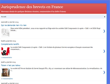 Tablet Screenshot of jurisprudencebrevets.blogspot.com