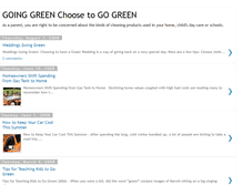 Tablet Screenshot of goinggreenyes.blogspot.com