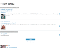 Tablet Screenshot of itzmyblogz.blogspot.com
