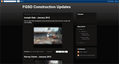 Desktop Screenshot of fgsdconstructionupdate.blogspot.com