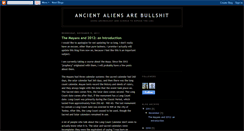 Desktop Screenshot of ancientaliensarebullshit.blogspot.com