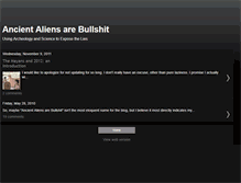 Tablet Screenshot of ancientaliensarebullshit.blogspot.com