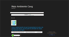 Desktop Screenshot of meioambientecavg.blogspot.com