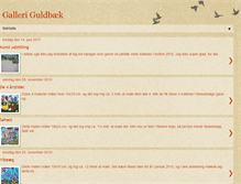 Tablet Screenshot of galleri-guldbaek.blogspot.com