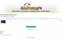 Tablet Screenshot of bassfishingpa.blogspot.com