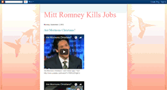 Desktop Screenshot of mitt-romney-kills-jobs.blogspot.com