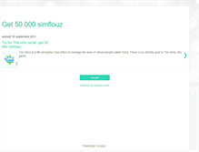 Tablet Screenshot of 50000simflouz.blogspot.com