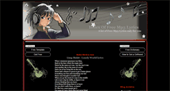 Desktop Screenshot of index-of-free-mp3-lyrics.blogspot.com
