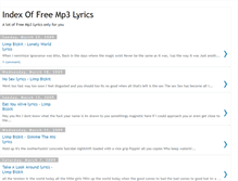 Tablet Screenshot of index-of-free-mp3-lyrics.blogspot.com