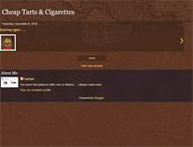 Tablet Screenshot of cheaptarts.blogspot.com