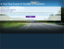 Tablet Screenshot of dogsandthunderstorms.blogspot.com