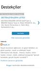 Mobile Screenshot of destekcilker.blogspot.com