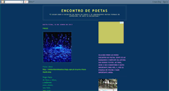 Desktop Screenshot of encontrodepoetas.blogspot.com