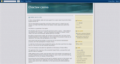 Desktop Screenshot of choctawcasino.blogspot.com