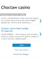 Mobile Screenshot of choctawcasino.blogspot.com