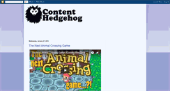 Desktop Screenshot of contenthedgehog.blogspot.com