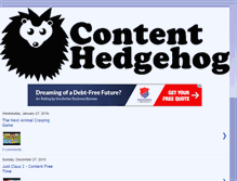 Tablet Screenshot of contenthedgehog.blogspot.com