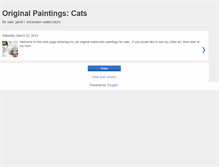 Tablet Screenshot of catoriginalpaintings.blogspot.com