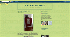 Desktop Screenshot of canadagarden.blogspot.com